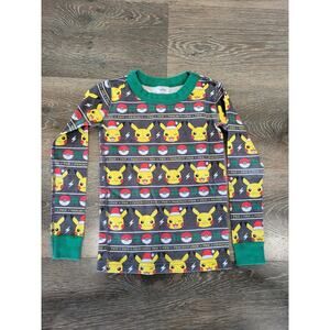 Pokemon Hanna Andersson Christmas Pajama‎ Top Size 5 Long Sleeve #1